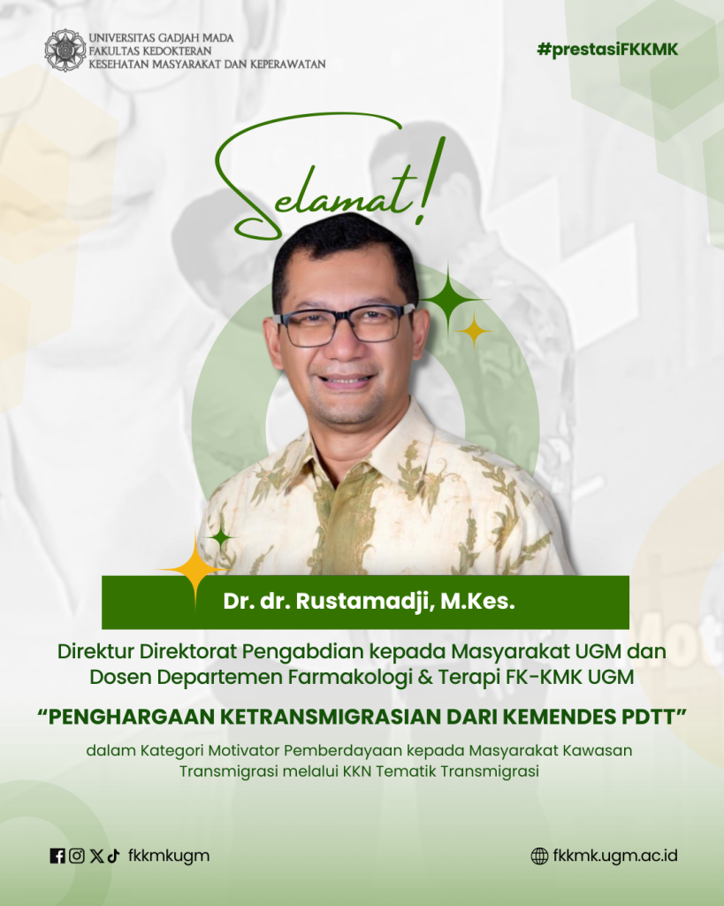 Dosen Fk Kmk Ugm Raih Penghargaan Motivator Pemberdayaan Masyarakat