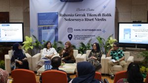 Fakultas Kedokteran, Kesehatan Masyarakat, dan Keperawatan (FK-KMK) UGM menyelenggarakan kegiatan bedah buku bertajuk “Rahasia Gerak Tikus di Balik Suksesnya Riset Medis”, pada Kamis (25/9)