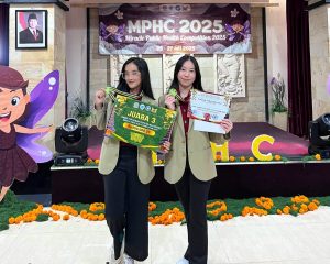 Mahasiswa Program Studi Kedokteran angkatan 2024 meraih prestasi di Miracle Public Health Competition (MPHC) 2025.