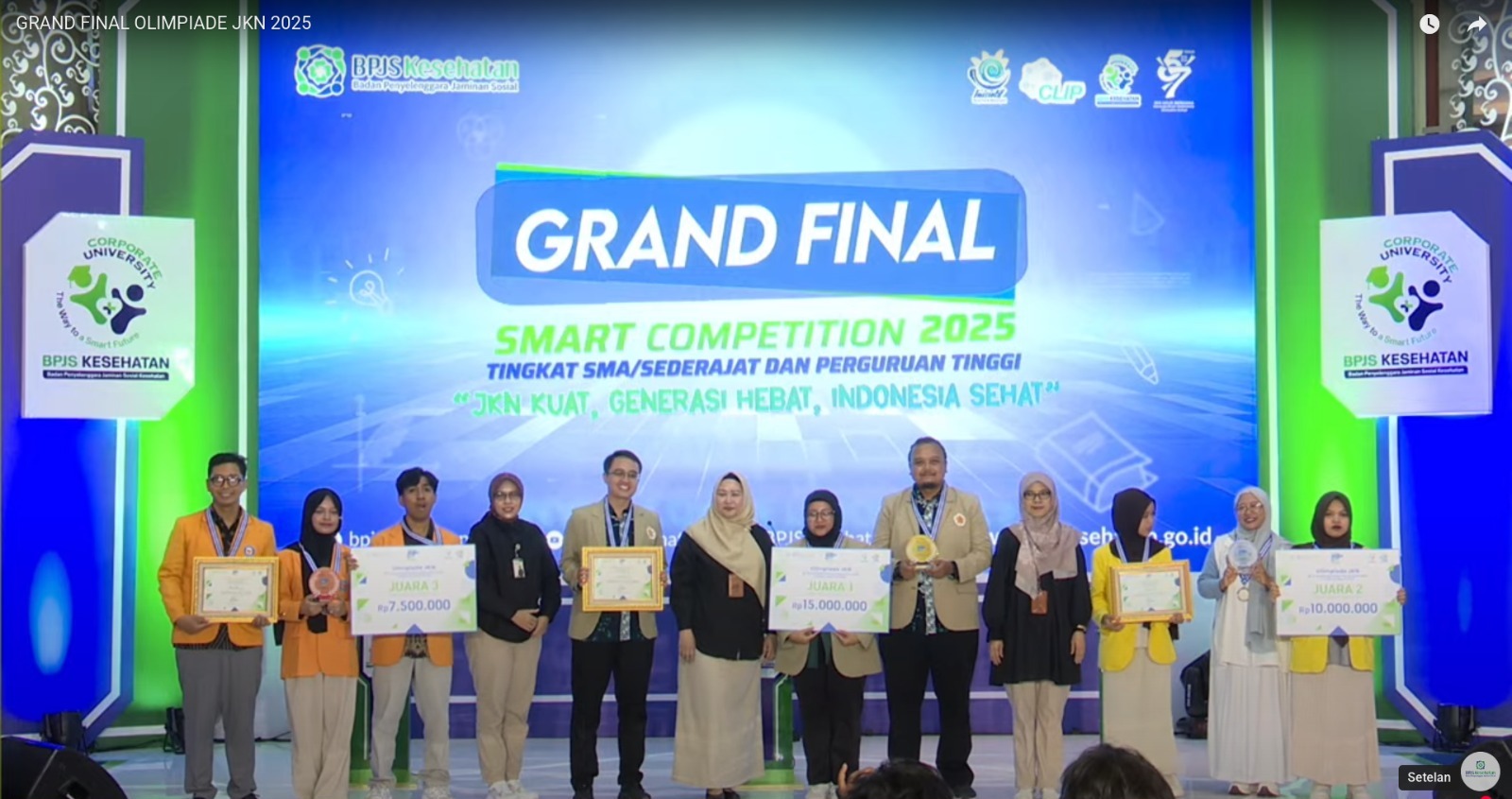 Tim Patologika yang terdiri atas dosen dan mahasiswa dari Departemen Patologi Anatomi FK-KMK UGM meraih prestasi pada BPJS Smart Competition 2025.